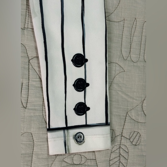 NWT Rare MOSCHINO Couture Trompe L'oeil Tuxedo Suit Dress Sz 6 Minor Flaw - Picture 4 of 13